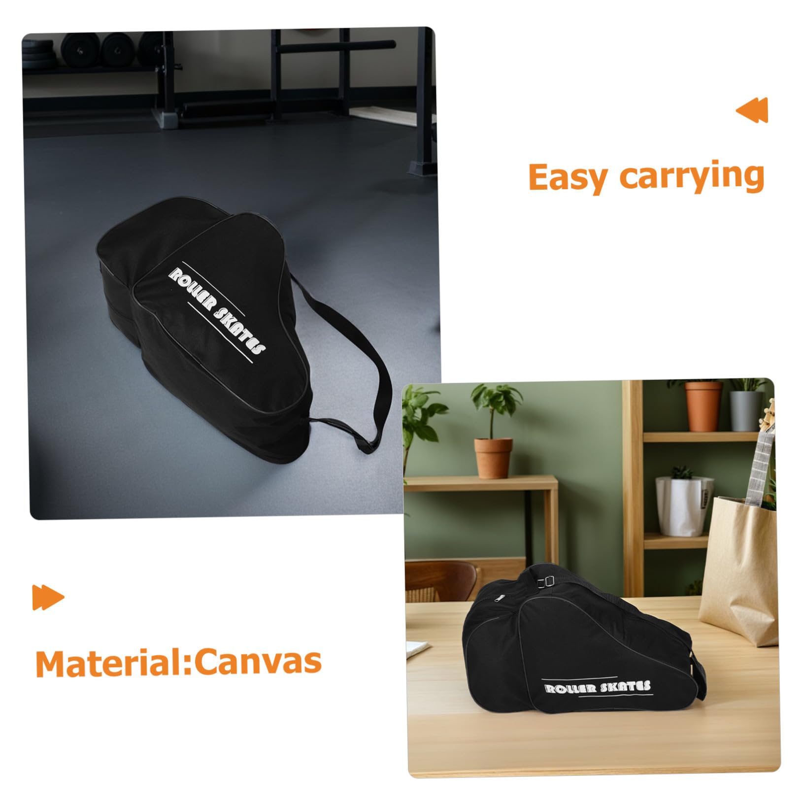 2 Bolsas para Patines Mochila para Patines De Hockey sobre Hielo Bolsa para Guardar Zapatos De Patinaje Unisex para Adultos De Hielo En