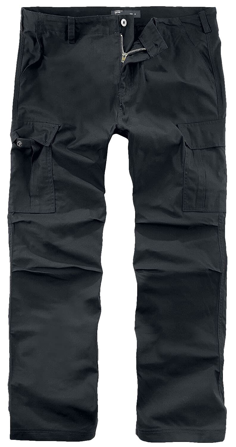 Vintage Industries Men's Black Owen Pants