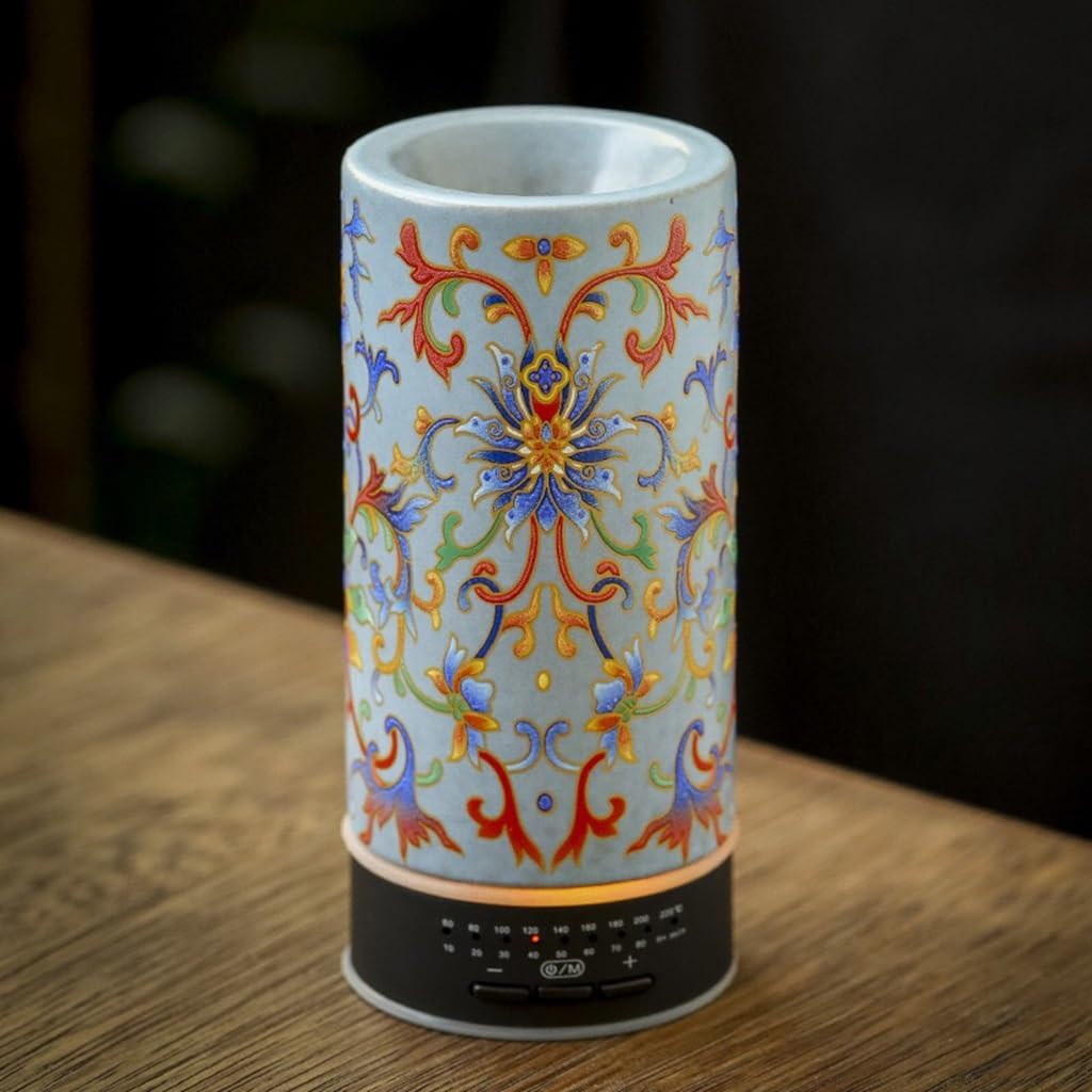 Portable Mini Incense Burner USB Rechargeable Aroma Diffuser Car Smart Censer 60-220°C Adjust Temperature Electric Incense Burner for Home and Car Use (Color : Style4)