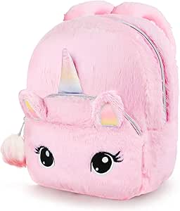 Hifot Einhorn Plüsch Rucksack für Kinder, Kindergarten Büchertasche