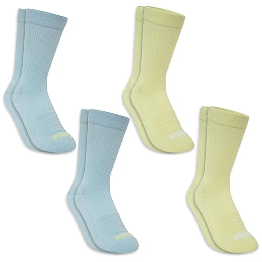 Kit 04 Pares de Meia Puma Cano Longo Esportiva Sola Atoalhada Poliamida