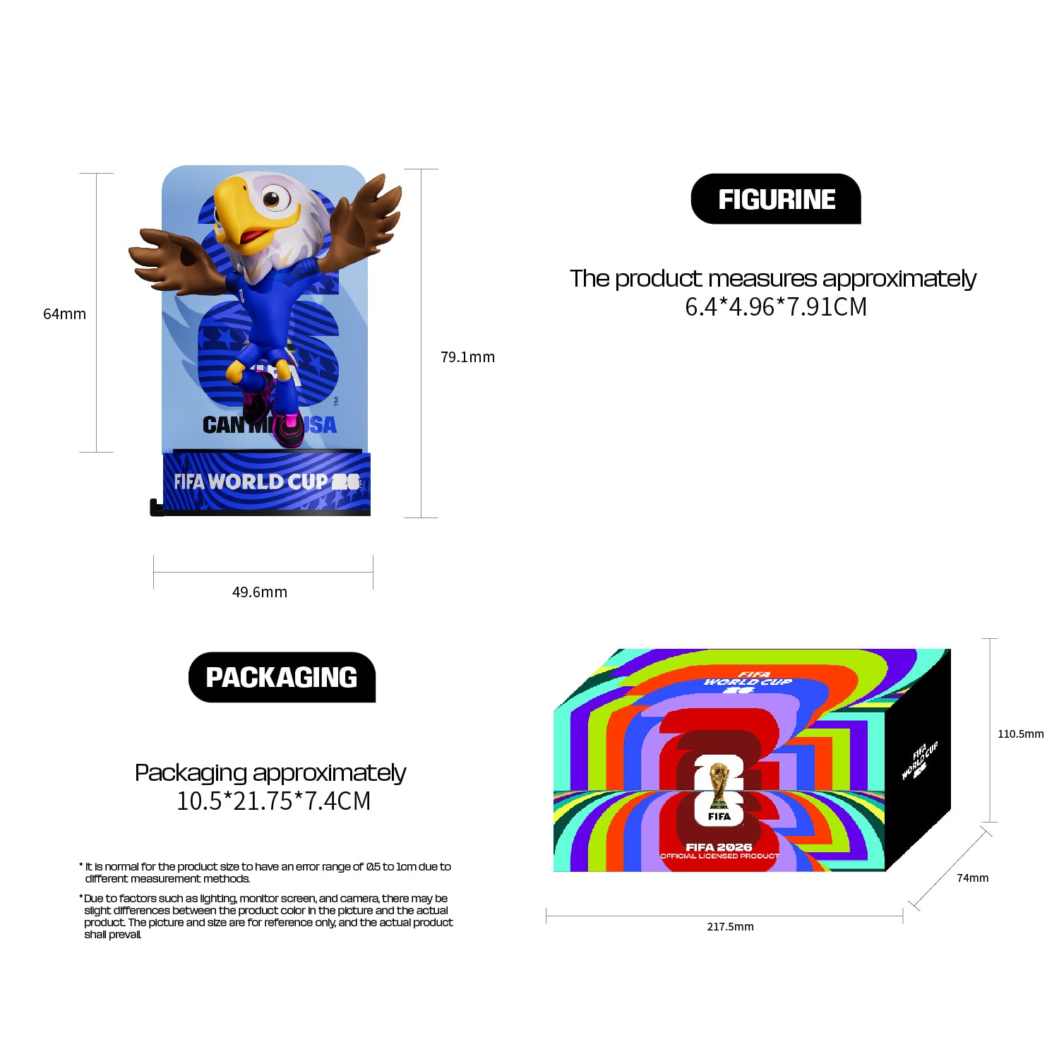 Amazon.com: FIFA 2026 World Cup Official Licensed Mascot Figurines