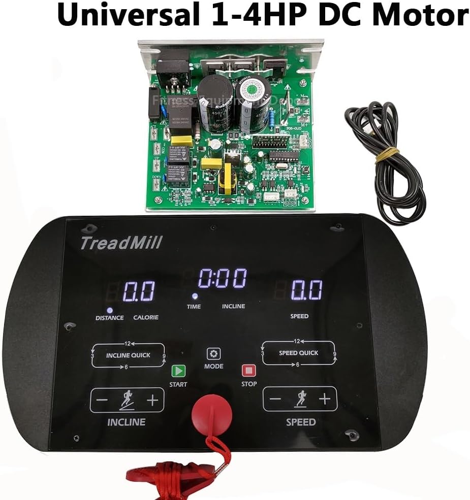 Universal Treadmill Controller Circuit Board 1-2.0HP 1-4.0HP DC Motor 90V-260V Treadmill Console Display