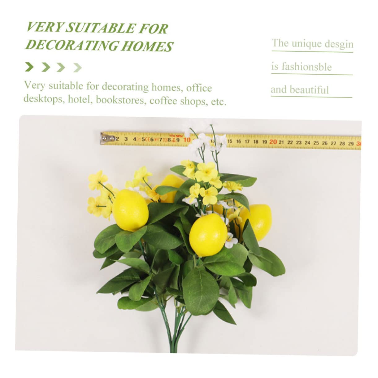 5pezzi Decorazione Con Foglie Verdi Bouquet Artificiali e Aspetto Realistico Per Fotografie e Allestimenti Festivi