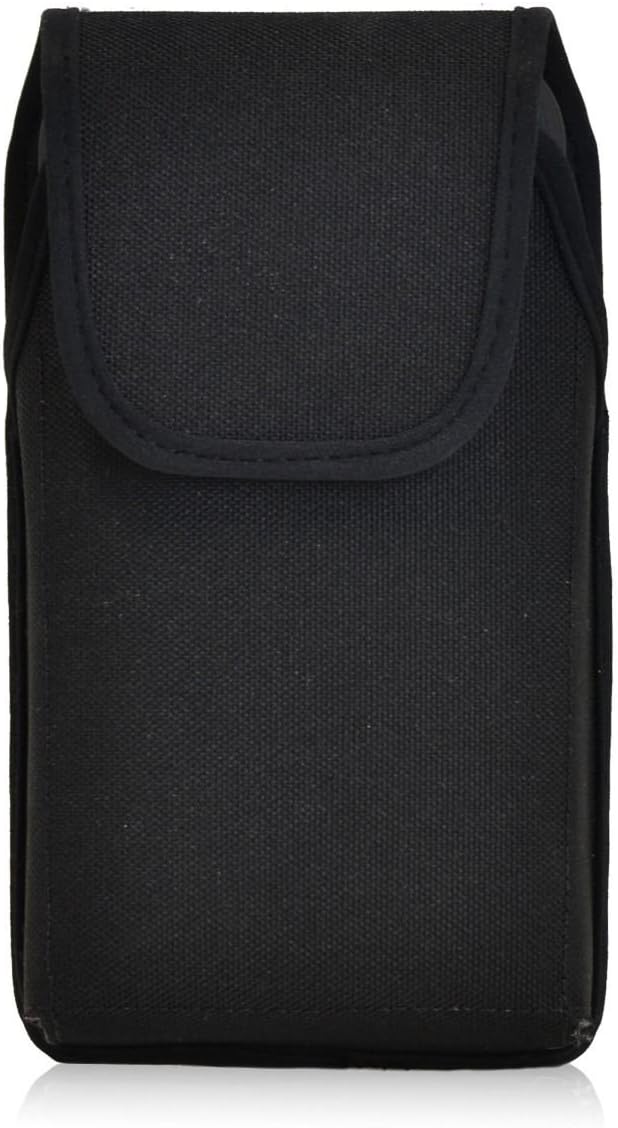 Turtleback Belt Clip Case Compatible with Samsung Galaxy S5 Black Vertical Holster Nylon Pouch with Heavy Duty Rotating Belt Clip
