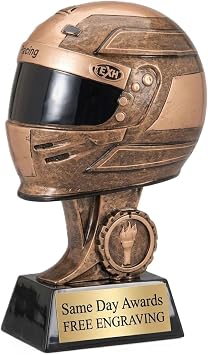 Racing Helmet Trophy