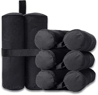 BohoFarm 4 Pack Tent Weights,Canopy Weight Bags for Pop up Tent,Sand Weight Bags for Instant Outdoor Sun Shelter Canopy Legs,Weighted Feet Bags with Zippers