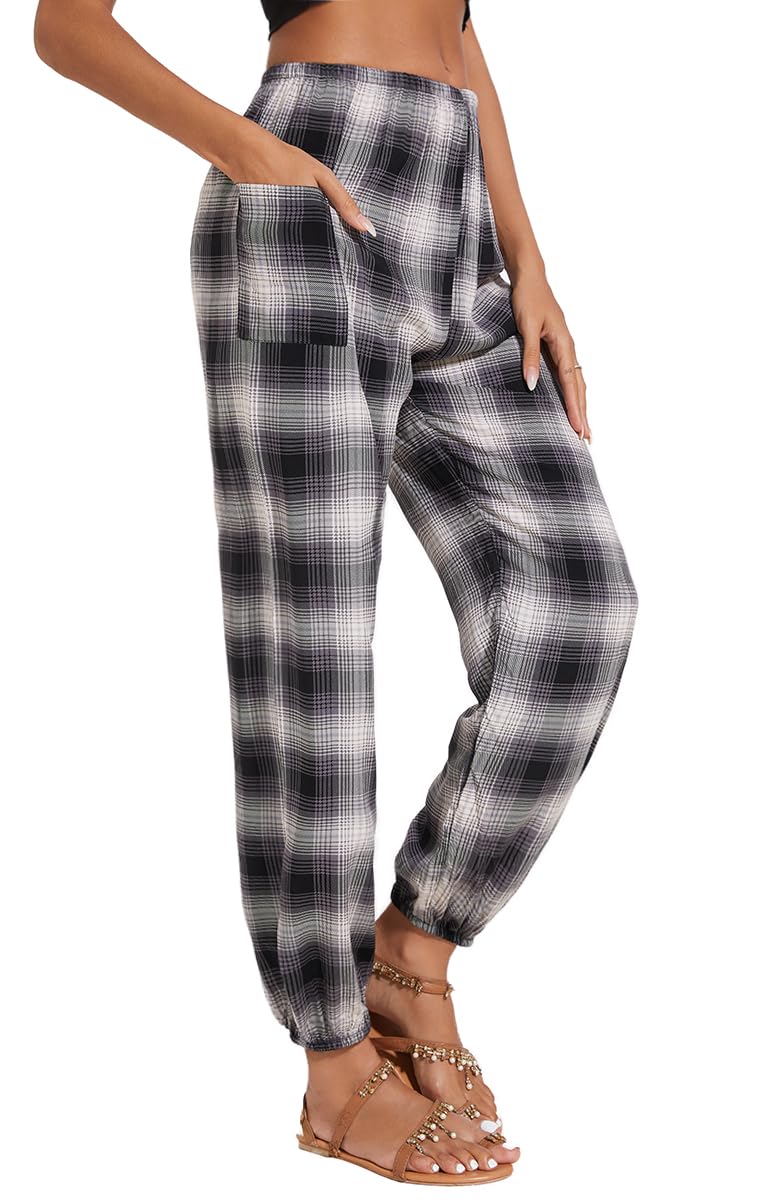 ZXIHZF Women's Casual Loose Lounge Pants Comfy Boho Beach Harem Pants