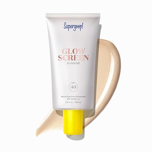 Supergoop! Glowscreen (SPF 40) - 2.5 fl oz - Imprimación brillante + protector solar teñido de amplio espectro - Ayuda a filtrar la luz azul -