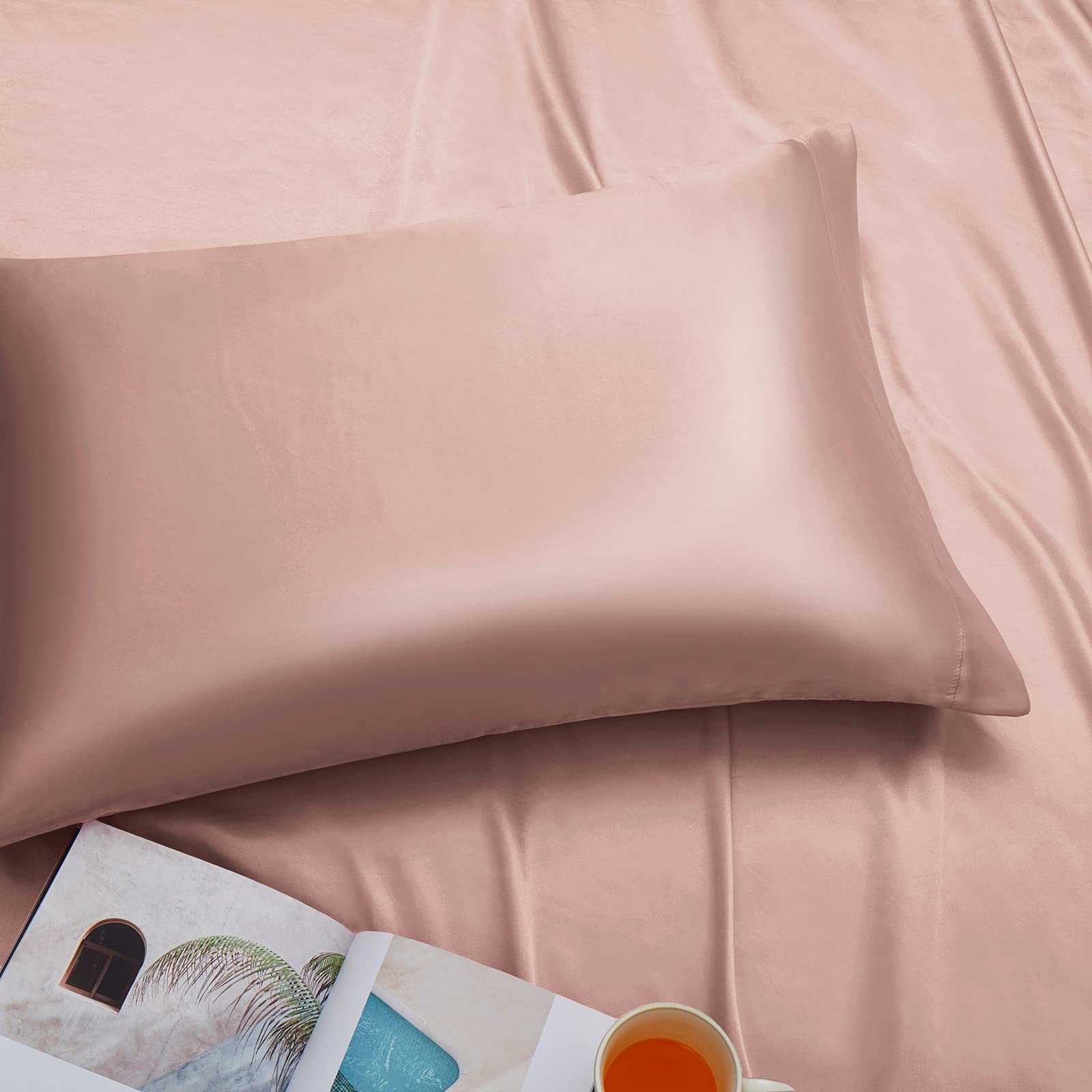 Ersmak - Juego De 2 Fundas De Almohada De Satén De 20 X 30 Pulgadas, Ultra Suaves