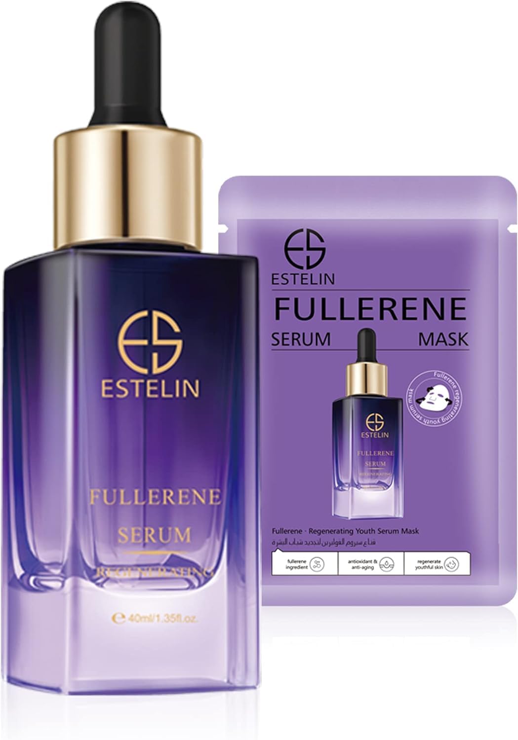 ESTELIN Fullerene regenerating youth serum mask 10pcs/packs