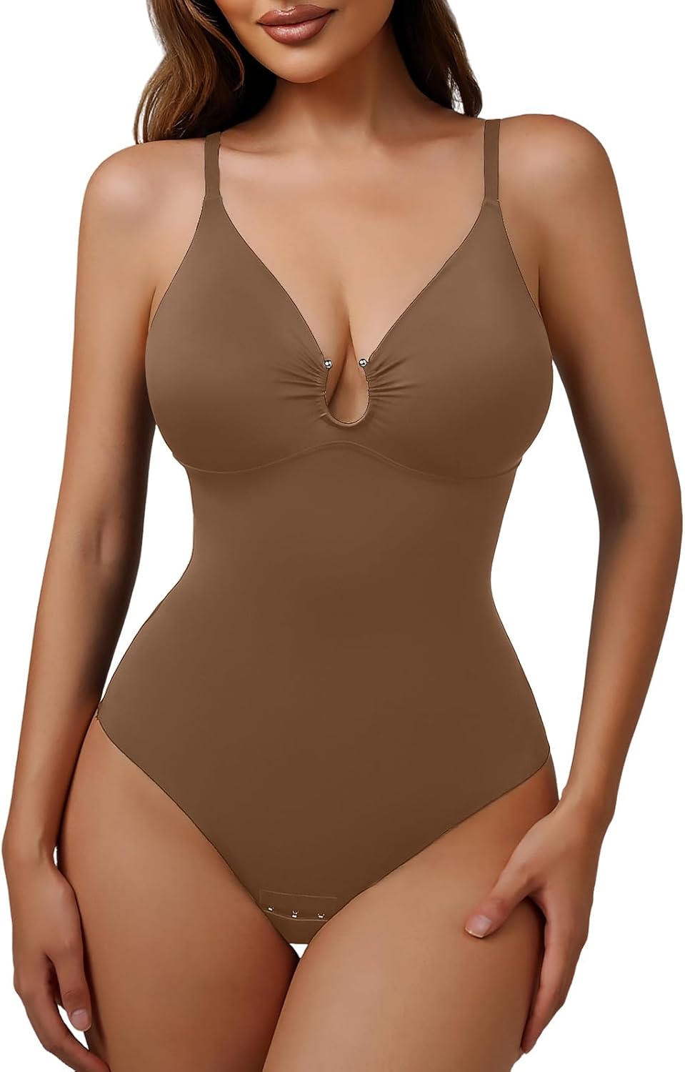 Strapless Body Shaper Tummy Control for Women Thong Seamless Body Suit Shapewear Strapless Bodysuit Shapewear