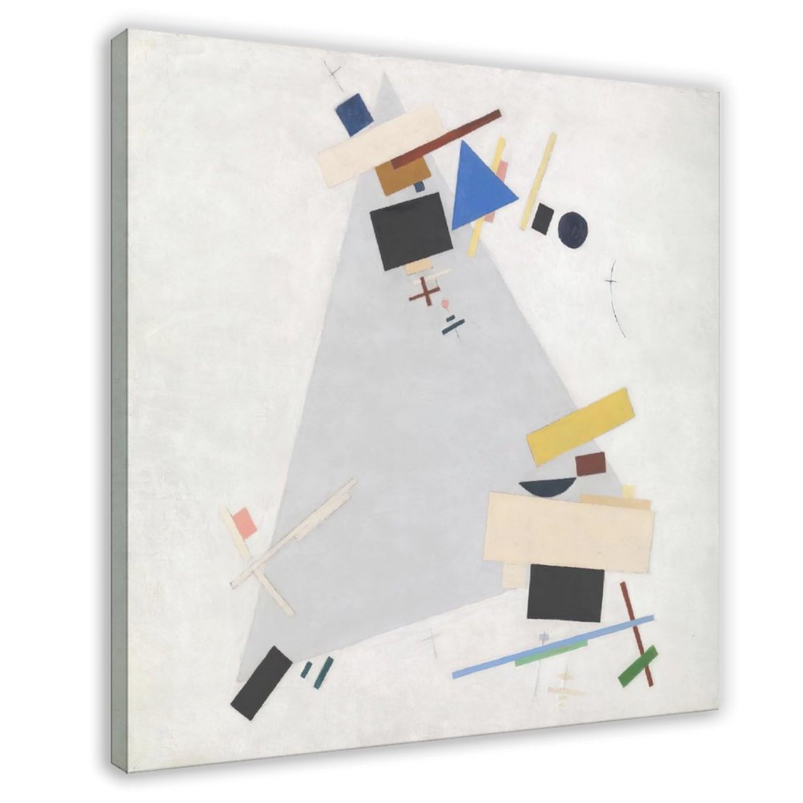 WCYB Dynamic Suprematism by Kazimir Malevich Posters Prints Canvas Deco Paintings Wall Art Frame 28" L X 28" W