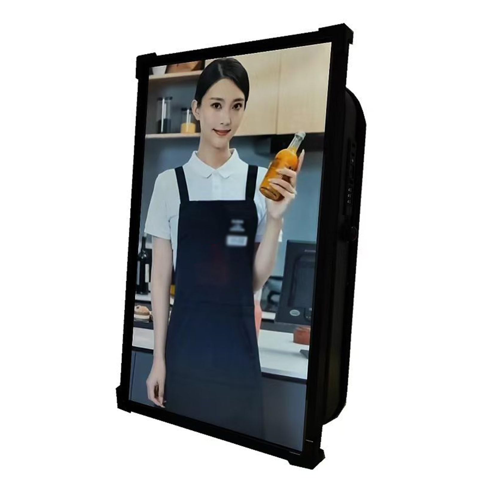 21.5 inch LCD Backpack with Custom LCD Screen, 1920 * 1080 Resolution Ratio, 1000nits Brightness,for Portable Video Advertising Player Human Walking Backpack Digital Billboard USBFlashDriveModel