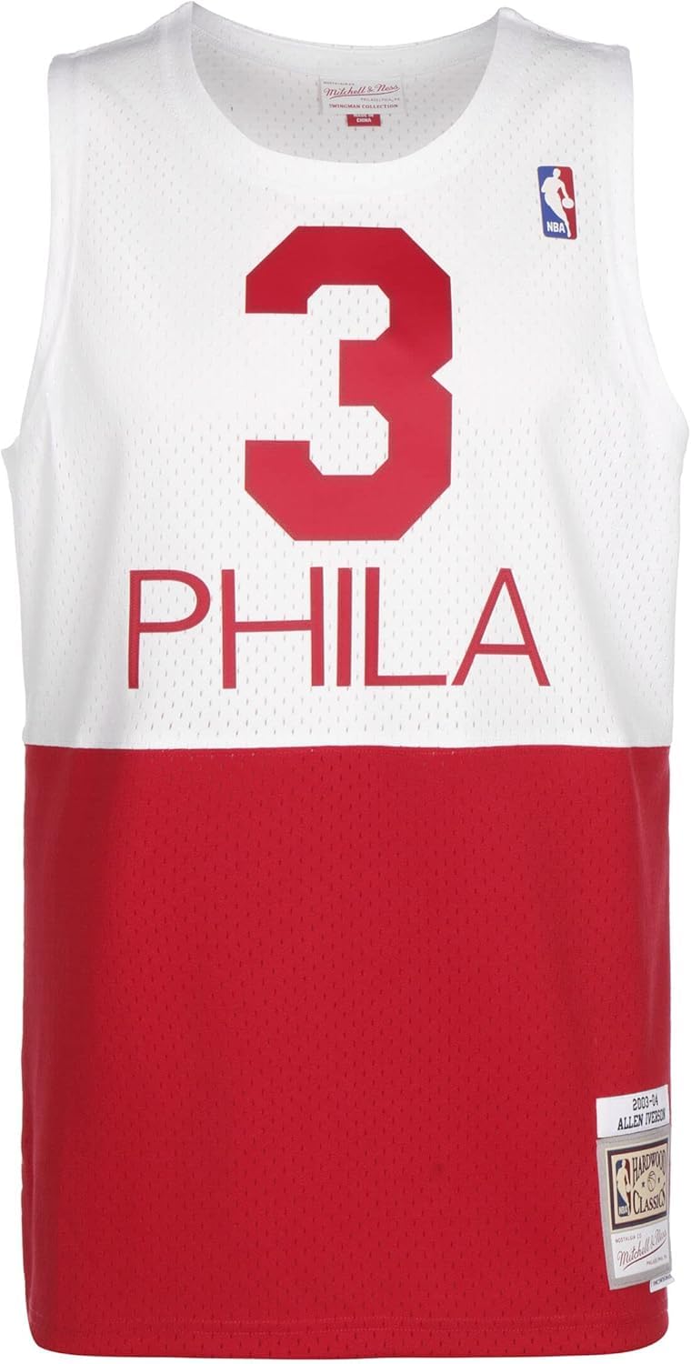 Allen Iverson Philadelphia 76ers 2003-04 - Maglia swingman da uomo