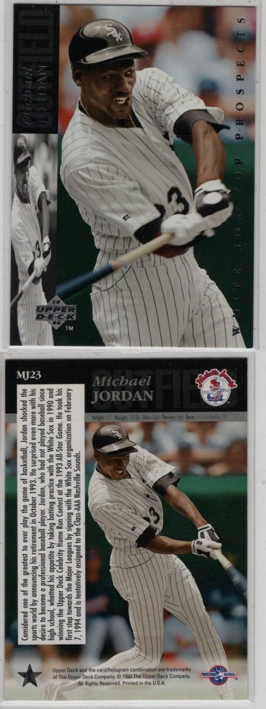 Michael Jordan Exclusive Rookie Top Prospect Insert Baseball Card