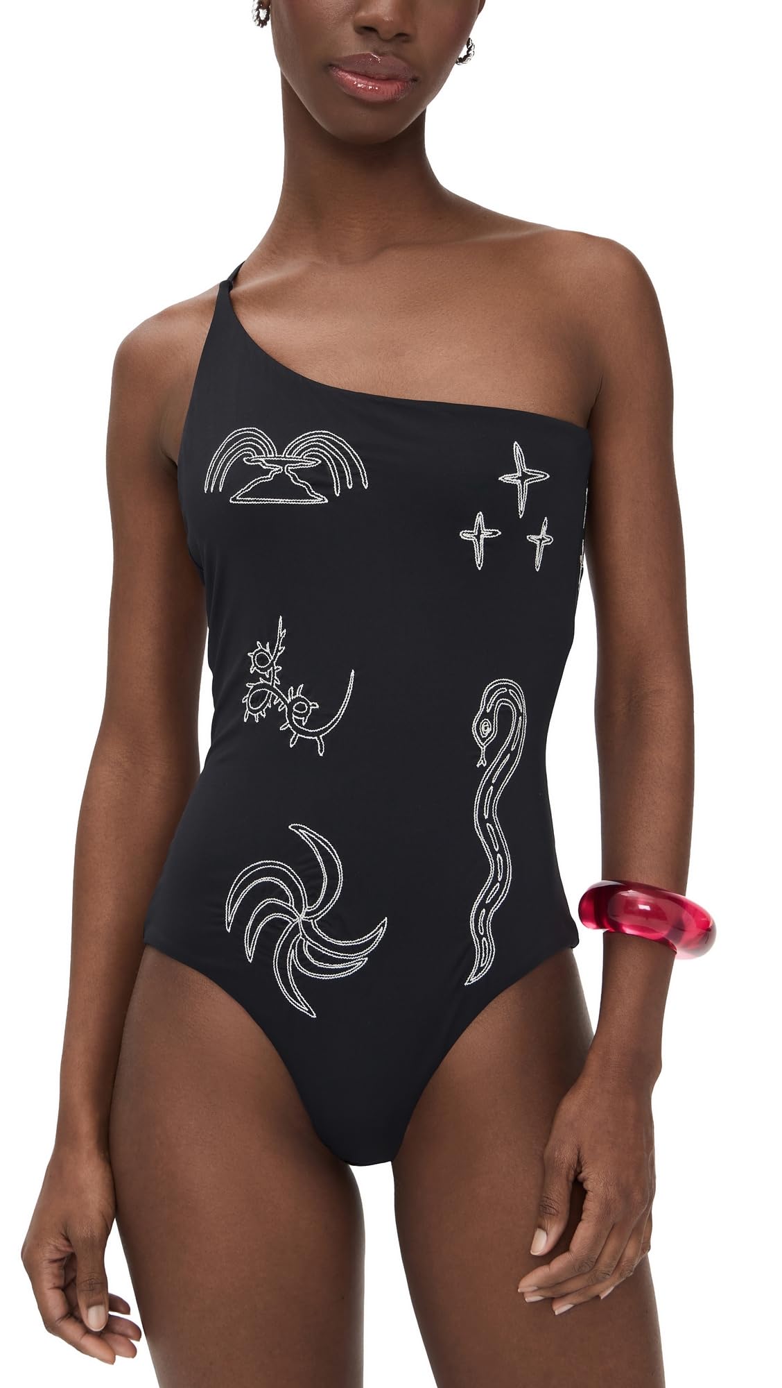 OAS Womens Embroidered Tuffo Bathing Suit