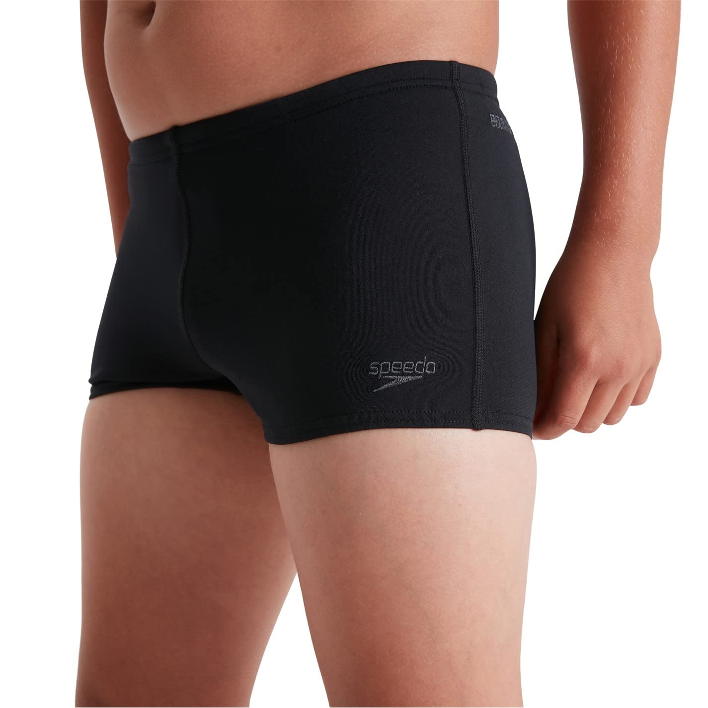 Speedo Boys' ECO Endurance+, Black, Years 11-12