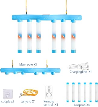 Reflex Game, Hand Eye Coordination Training, Drop Sticks Game, Reaction Time Game for Adults- 3 Adjustable Speed with Flashing Lights, Reflex Challenge Game
