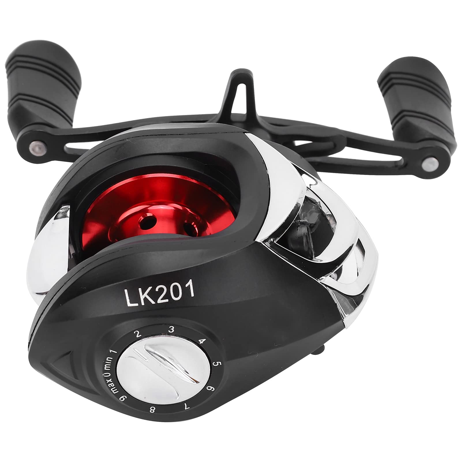 Carrete de baitcasting Carrete de Pesca 8KG Arrastre máximo 17 1 Rodamientos de Bolas 7.2: 1 Relación de Engranajes Carretes de Pesca, Sistema de delicadeza de Cebo liviano(Left)