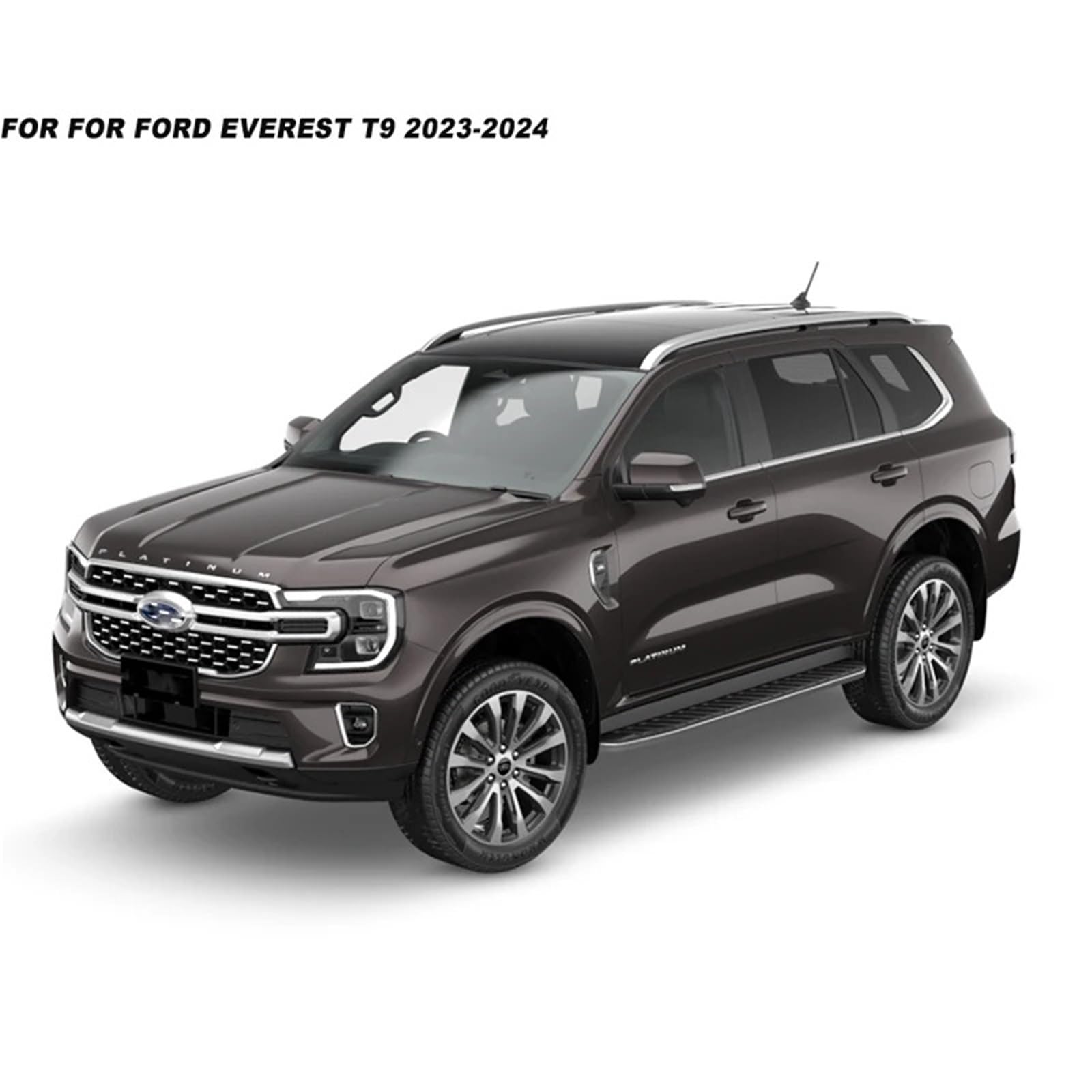 Car Deflektory boczne 4 szt. pasujące do Forda Everest T9 2023-2024 osłony okien bocznych, osłony przeciwsłoneczne i przeciwwiatrowe