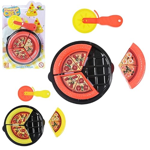 Kit Pizza Brinquedo Infantil Comidinha Crec Crec Master Chef