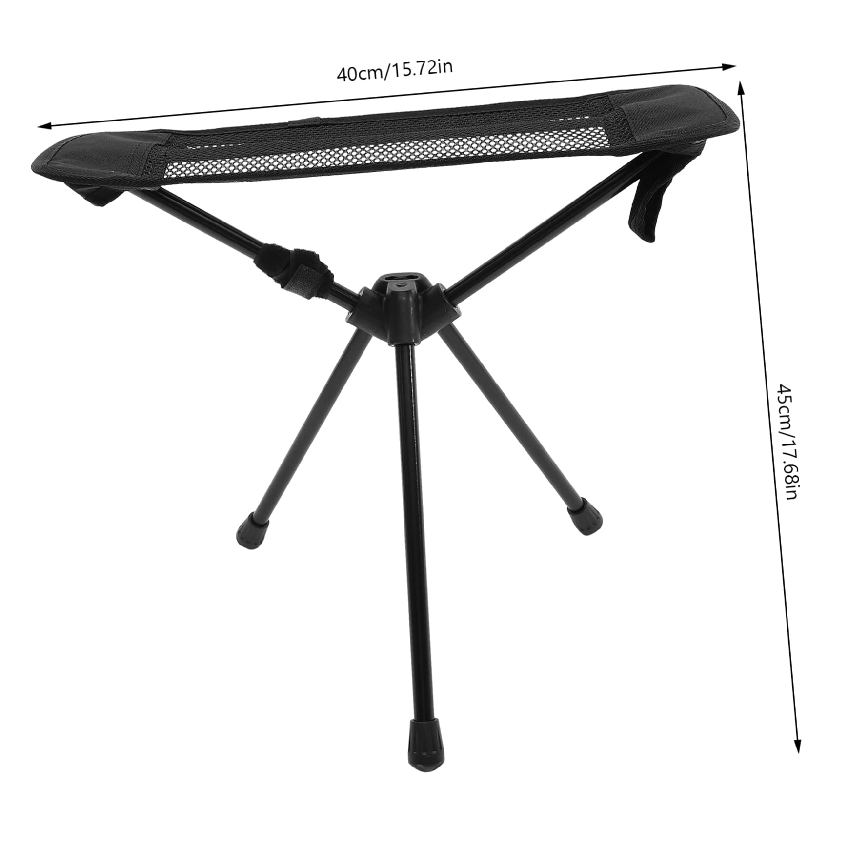 Sosoport Portable Folding Fishing Chair Lightweight Collapsible Stool for Outdoor Camping Hiking BBQ Travel and Beach Activities Easy to Carry with Storage Bag