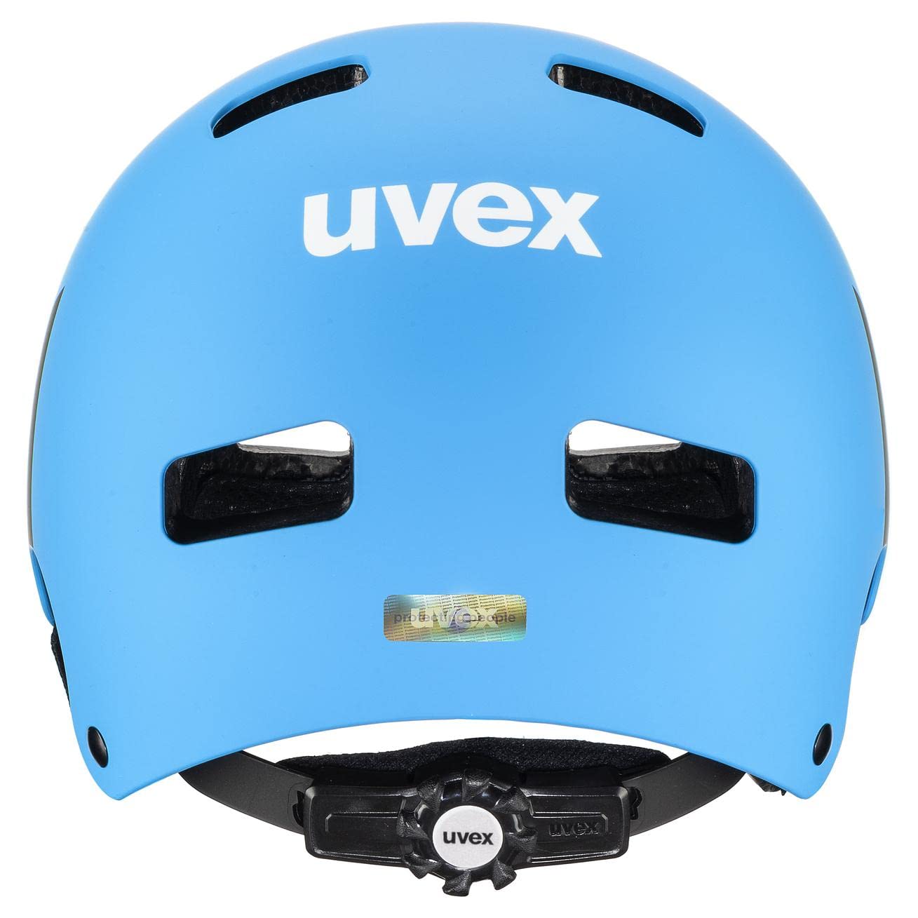 uvex kid 3 cc - wytrzymały kask rowerowy dla dzieci - indywidualna regulacja wielkości - udoskonalona wentylacja - blue-white matt - 51-55 cm