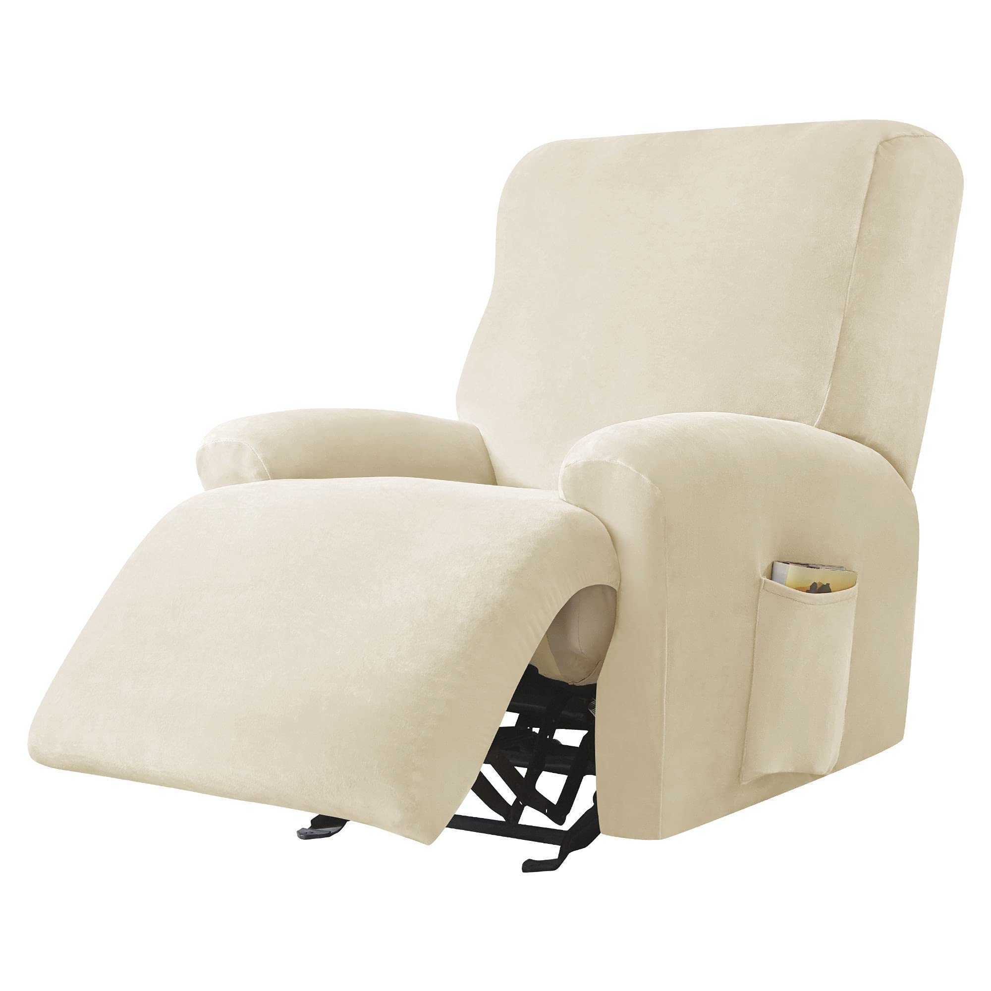 Stretchhusse für Relaxsessel rutschfest-Beige-1 Sitzer