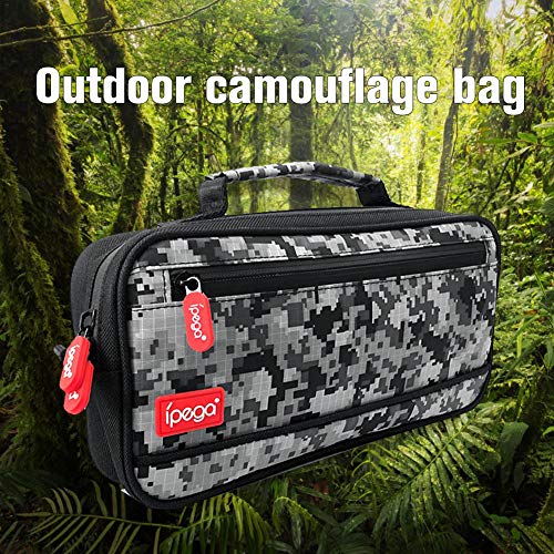 bloomma Bolso de Camuflaje al Aire Libre, Bolso Bandolera multifunción, Bolso Mensajero Protector de un Hombro para Interruptor Bolsa de Almacenamiento portátil de Viaje para Hombres Typical fit