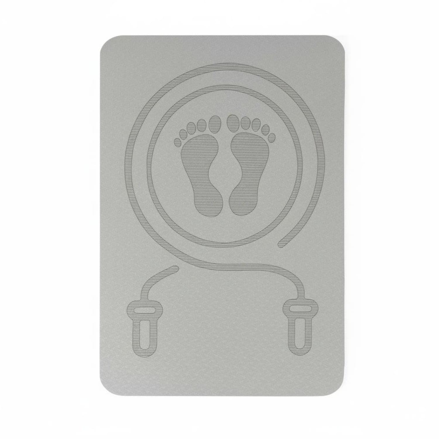 Thickened Jump Rope Mat Multi-Functional Skipping Mat Floor Protection Soundproof Exercise Pad High Resilience for Indoor, Home, Apartment, Gray, 6MM-image-29