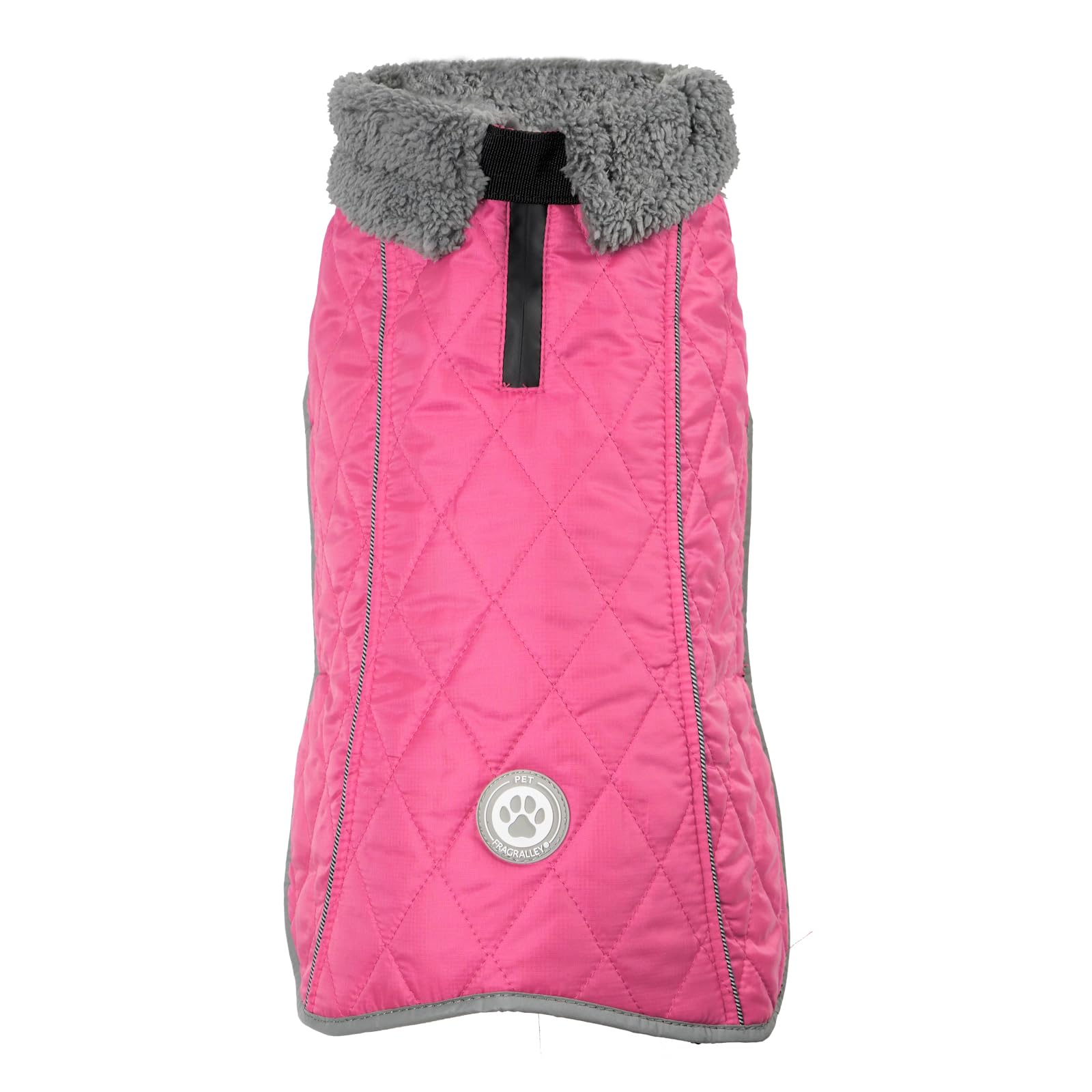 Fragralley Abrigo para perro, impermeable, resistente al viento, abrigo reflectante para clima frío con agujero para arnés, chaleco de forro polar cálido para perro, ropa de cachorro pequeño, mediano