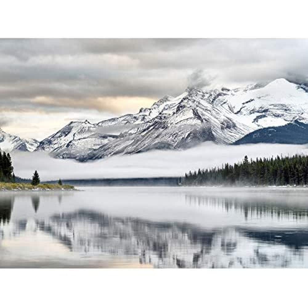 Artery8 Pesterev Jasper National Park Sunrise Maligne Lake Photo Unframed Wall Art Print Poster Home Decor Premium
