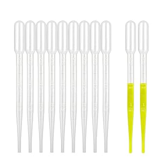 moveland 15PCS 3ml Disposable Plastic Dropper Pipettes, Food-Grade Plastic