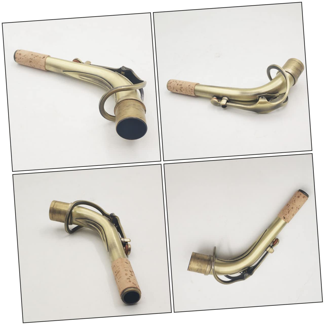 VICASKY Boquilla de Saxofón de Latón Conector para Músicos Profesionales Accesorios para Saxofón