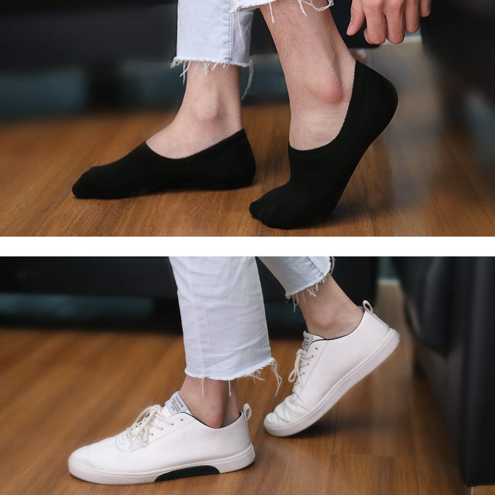 YOUCHAN Calzini Donna Uomo Fantasmini Calze 10 Paia Invisibili Sportive Antiscivolo Cotone con Taglio Basso