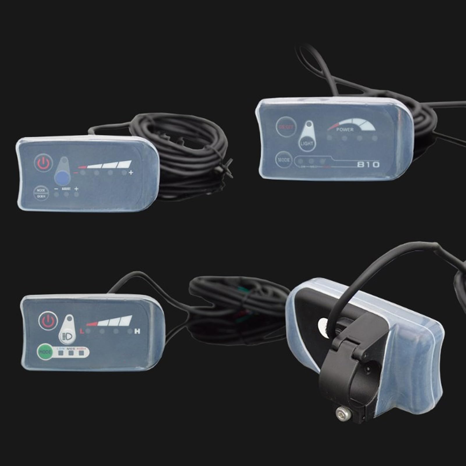 Elektrische Fiets Snelheidsmeter Monitor Cover voor 790 810 880 Scherm, Elektrische Fiets Snelheidsmeter Siliconen Beschermhoes, Waterdicht Stofdicht, Transparant Ontwerp