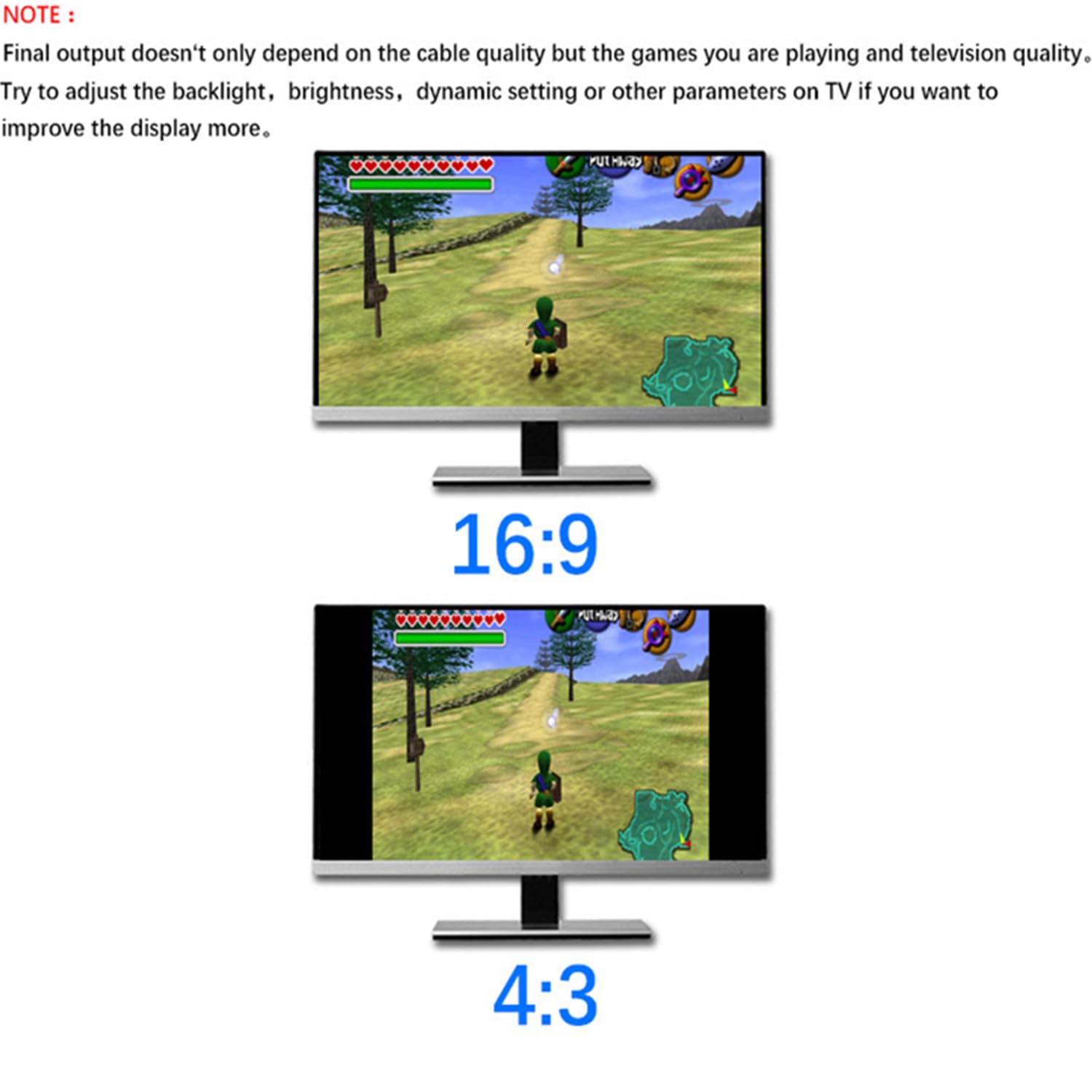 N64 to HDMI Converter Adapter, HDMI Converter with HDMI Cable for N64/SNES Game Video Signal to HDMI Signal, Displayed on 1080p HD TV/Moniter
