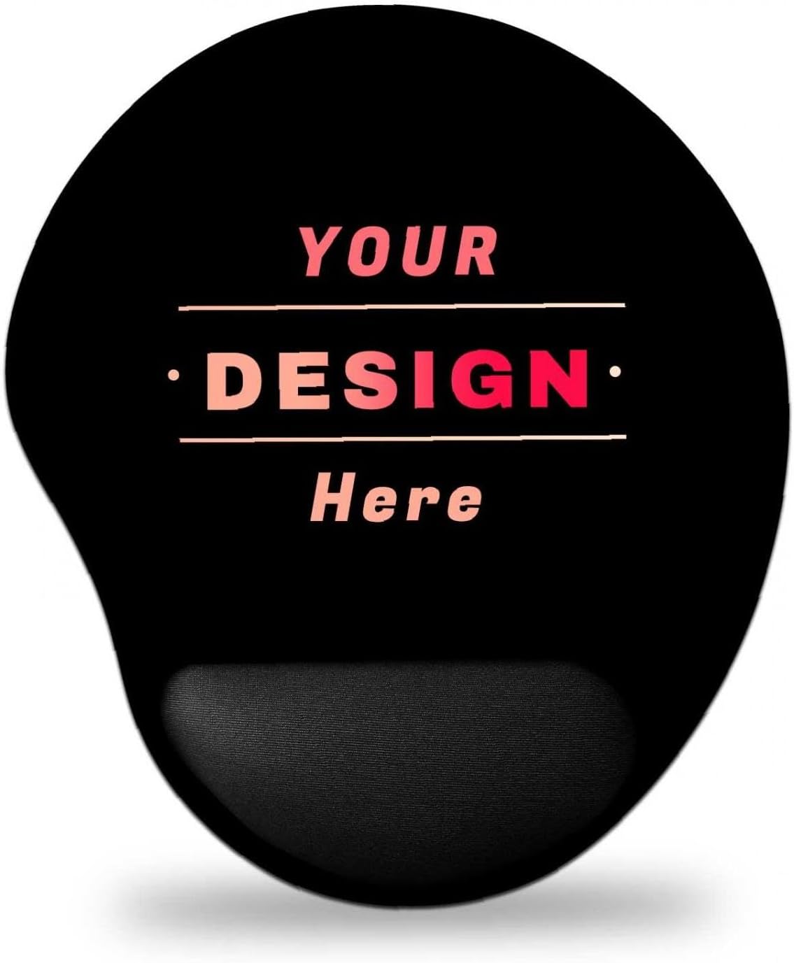 Custom Mouse Mat with Wrist Support Ergonomic Personalized Mouse Pad with Photo Logo Text Custom Mouse Mat with Memory Foam Rest for Office Home Computer