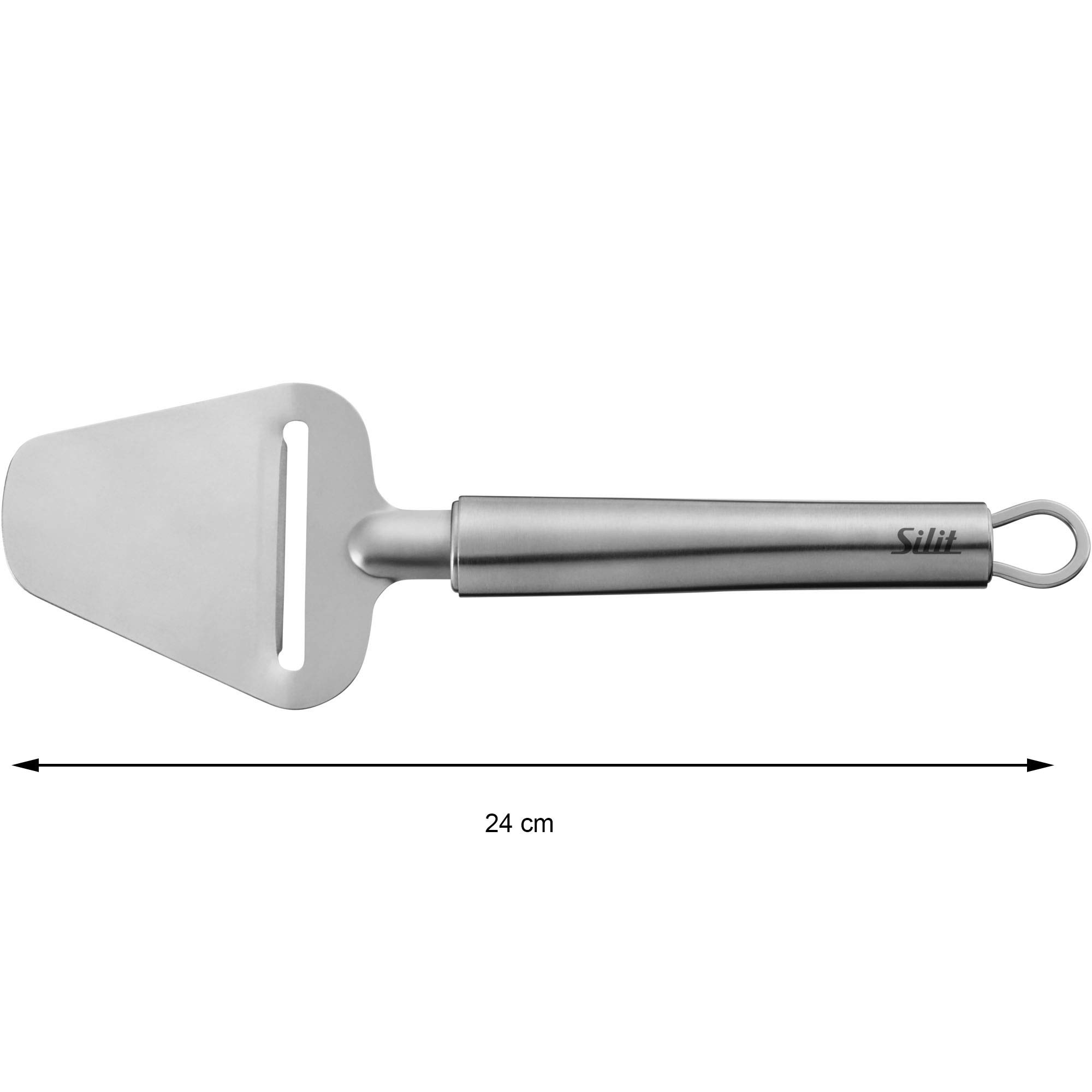 Silit Classic Line szatkownica do sera, 24 cm, nóż do sera, szatkownica do kapusty, polerowana stal nierdzewna, nóż do sera, ostre ostrze z ząbkami, nadaje się do mycia w zmywarce