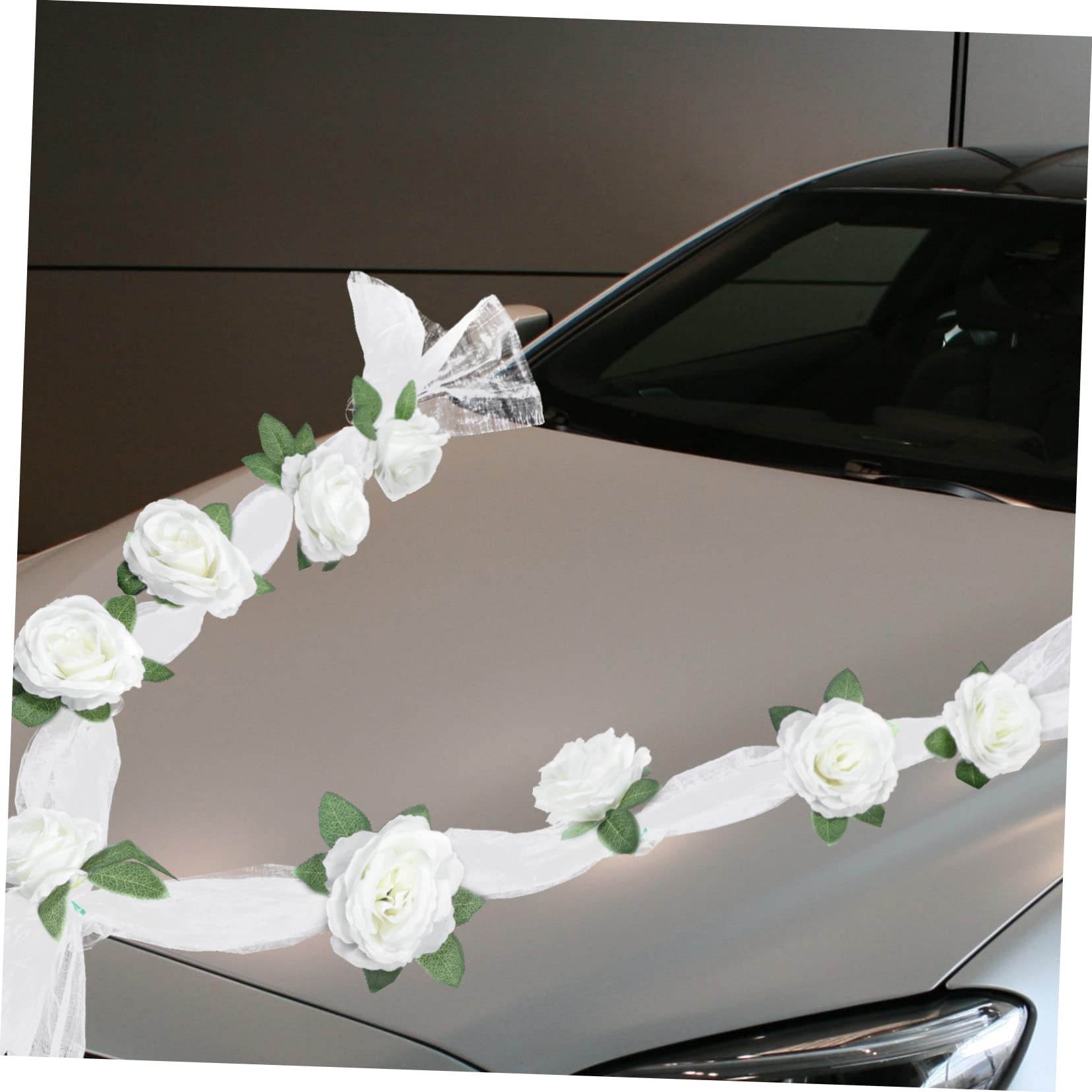 Zerodeko 3 Sets Sicheres Material Exquisite Verarbeitung Rose Künstliche Hochzeitsdekor Requisite Für Auto Ornamente Hochzeitsfeier
