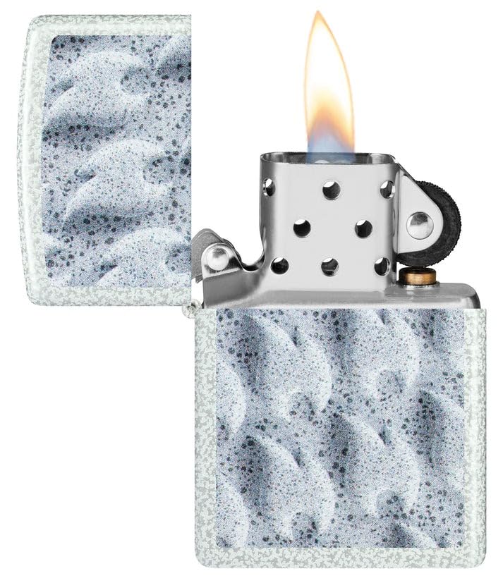 Encendedor Zippo con grabado personalizado diseño Frozen Flames miniatura 5