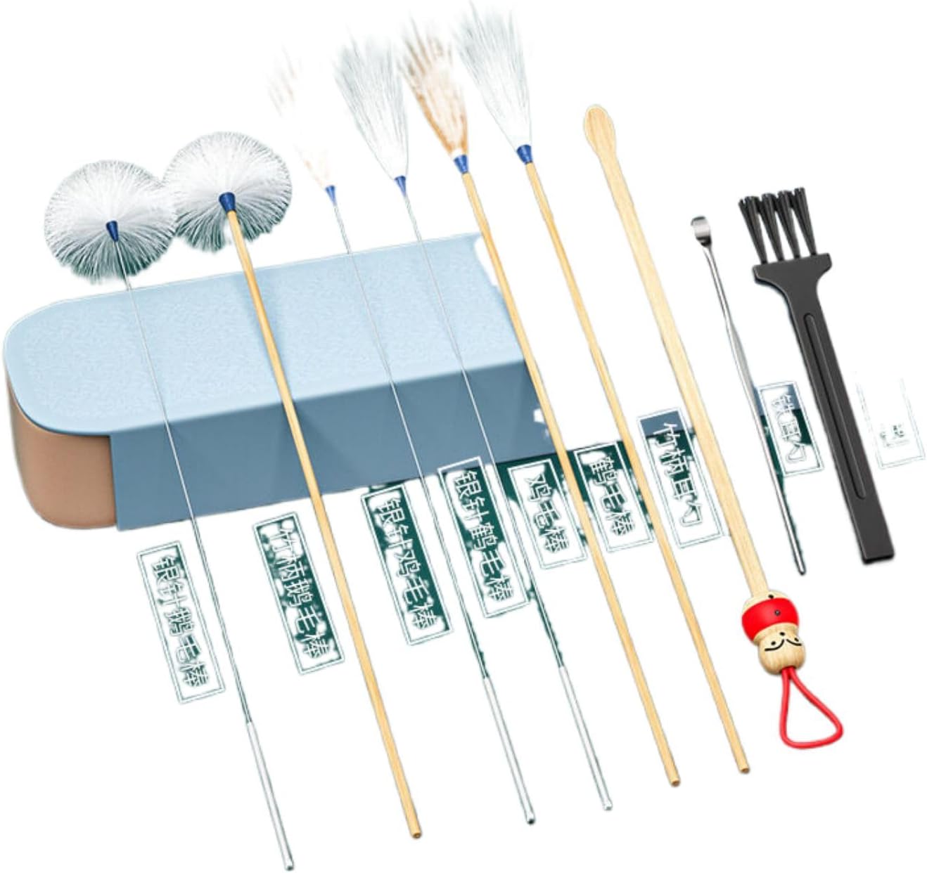 Kitchen The cooking Tool Accessories 扬州采耳套装 掏耳朵鹅毛棒掏耳朵扣毛毛全套挖耳勺采耳工具全套