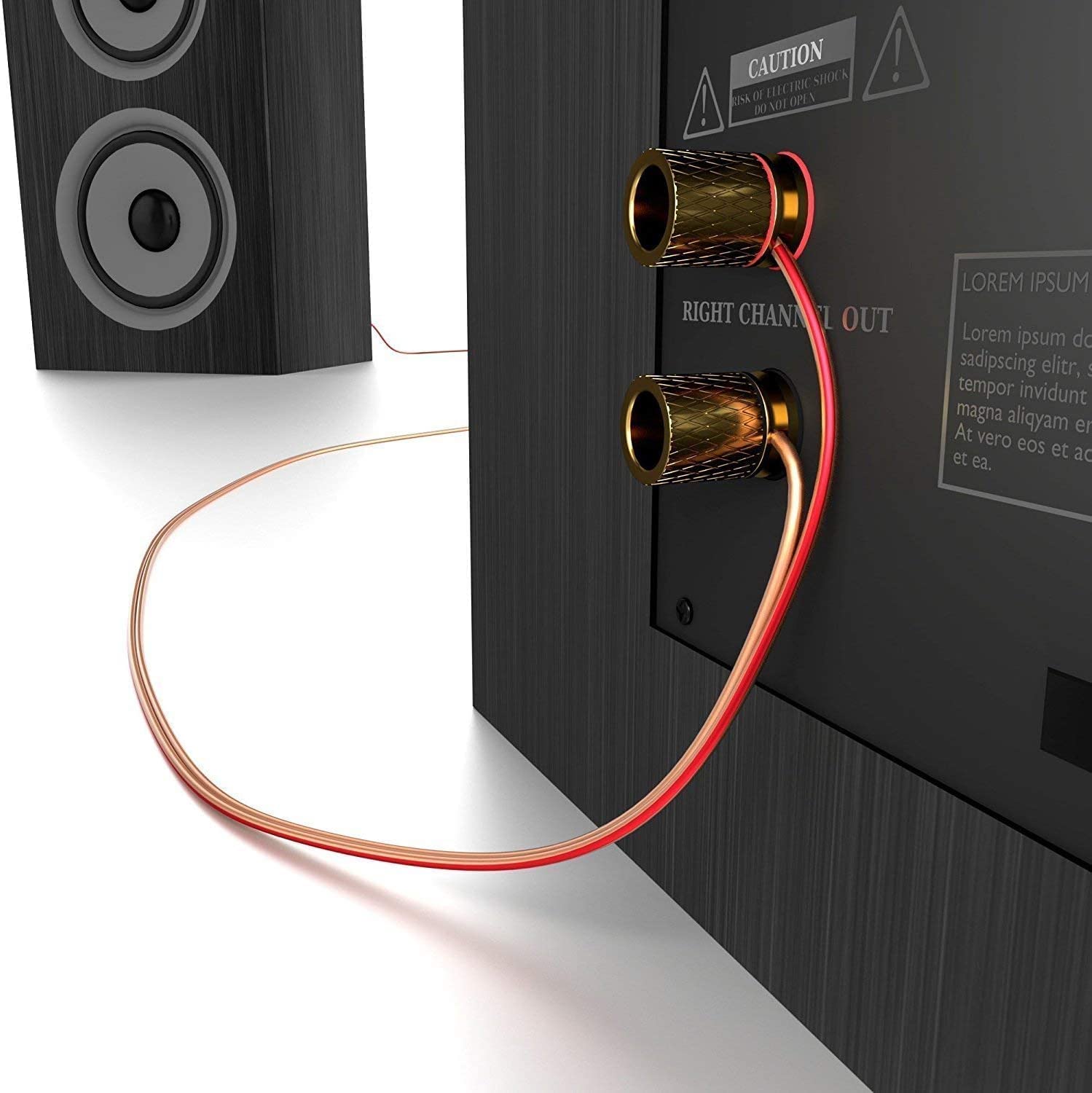 CABLEPELADO Cable de Altavoz | Alambre Trenzado Cable CCA | Aluminio Revestido de Cobre | Sección 1.5 mm2 | Transparente | 100 Metros