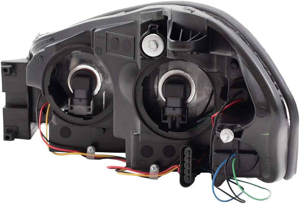 Brock Aftermarket Replacement Driver Left Passenger Right Halogen Combination Headlight Assembly Set Compatible with 25958359 25958360