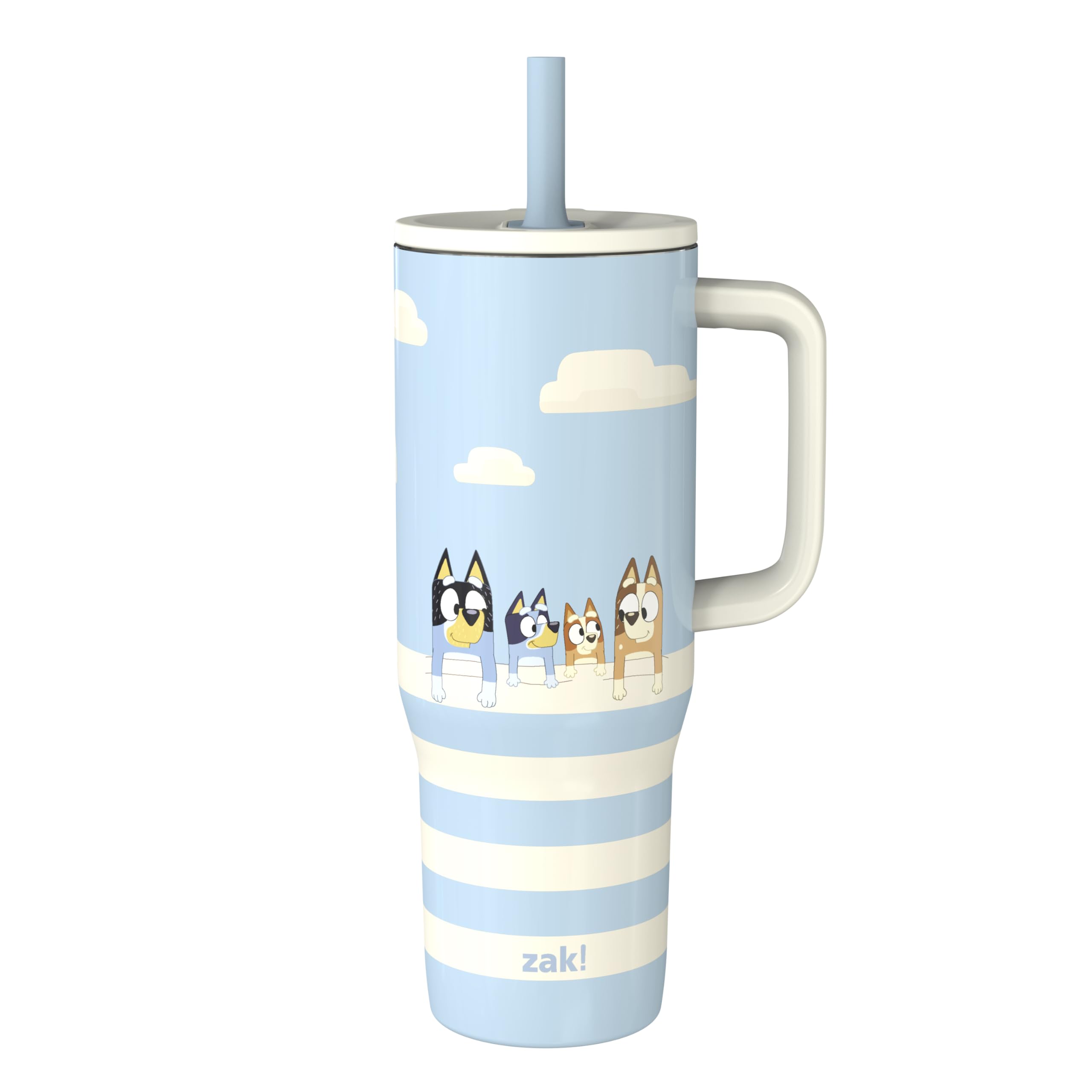 Bluey★送料込み★引き出し Amazon.com: Zak Designs Bluey Sutton Travel Tumbler for On the Go