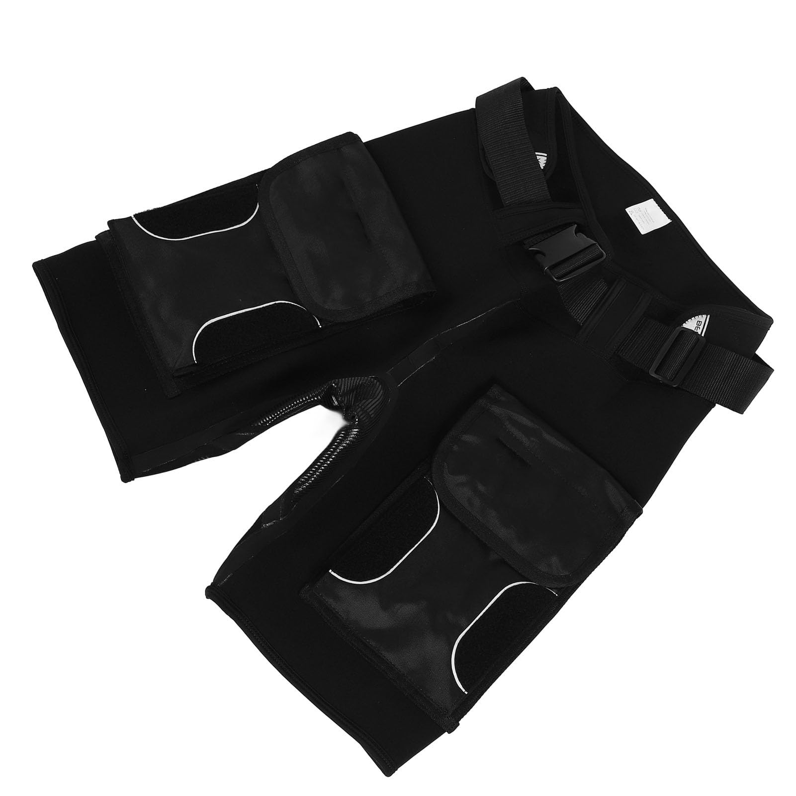 aqxreight 3mm Neoprenowe Spodenki Techniczne z Kieszeniami Elastyczny Kombinezon z Wysokim Stanem Spodenki do Nurkowania Surfing Snorkeling Kajakarstwo Czarny