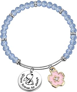 Ohana Bracelet Ohana Forever for Always Ohana Jewelry with Hibiscus Flower Charm（Ohana Forever Bracelet