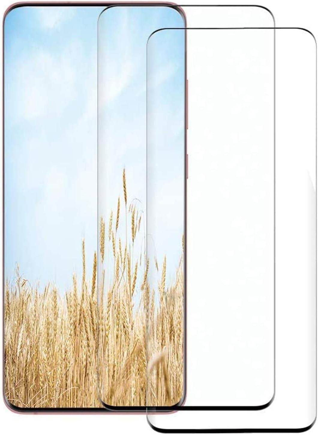 Galaxy Note 10 Plus Screen Protector,[2 Pack]9H Tempered Glass, Ultrasonic Fingerprint Compatible, HD Clear,Bubble-Free,3D Curved for Samsung Note10 Plus 5G Glass Screen Protector
