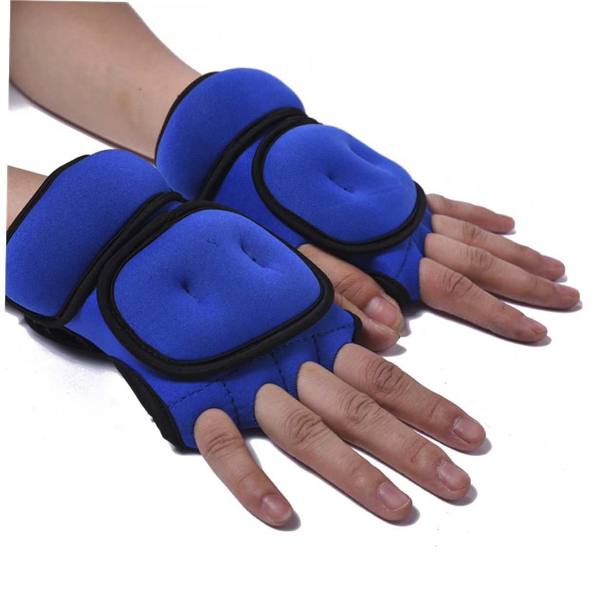 BESPORTBLE Handschuhe Für Das Widerstandstraining Fitness Handschuhe Handschuh Mit Zusätzlichem Gewicht Gewichtete Gewicht Fingerloser Handschuh Black